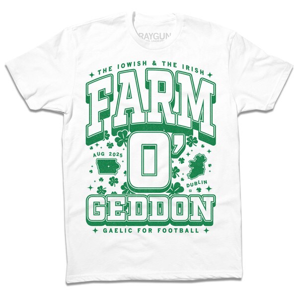 Raygun Farm O Geddon White Short Sleeve T-Shirt